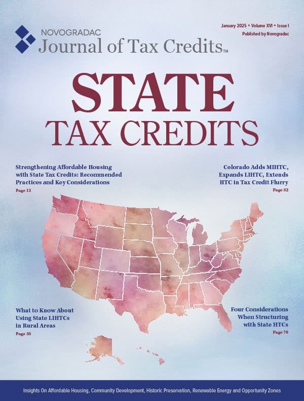 CCAH Quoted in January 2025 Journal Of State Tax Credits